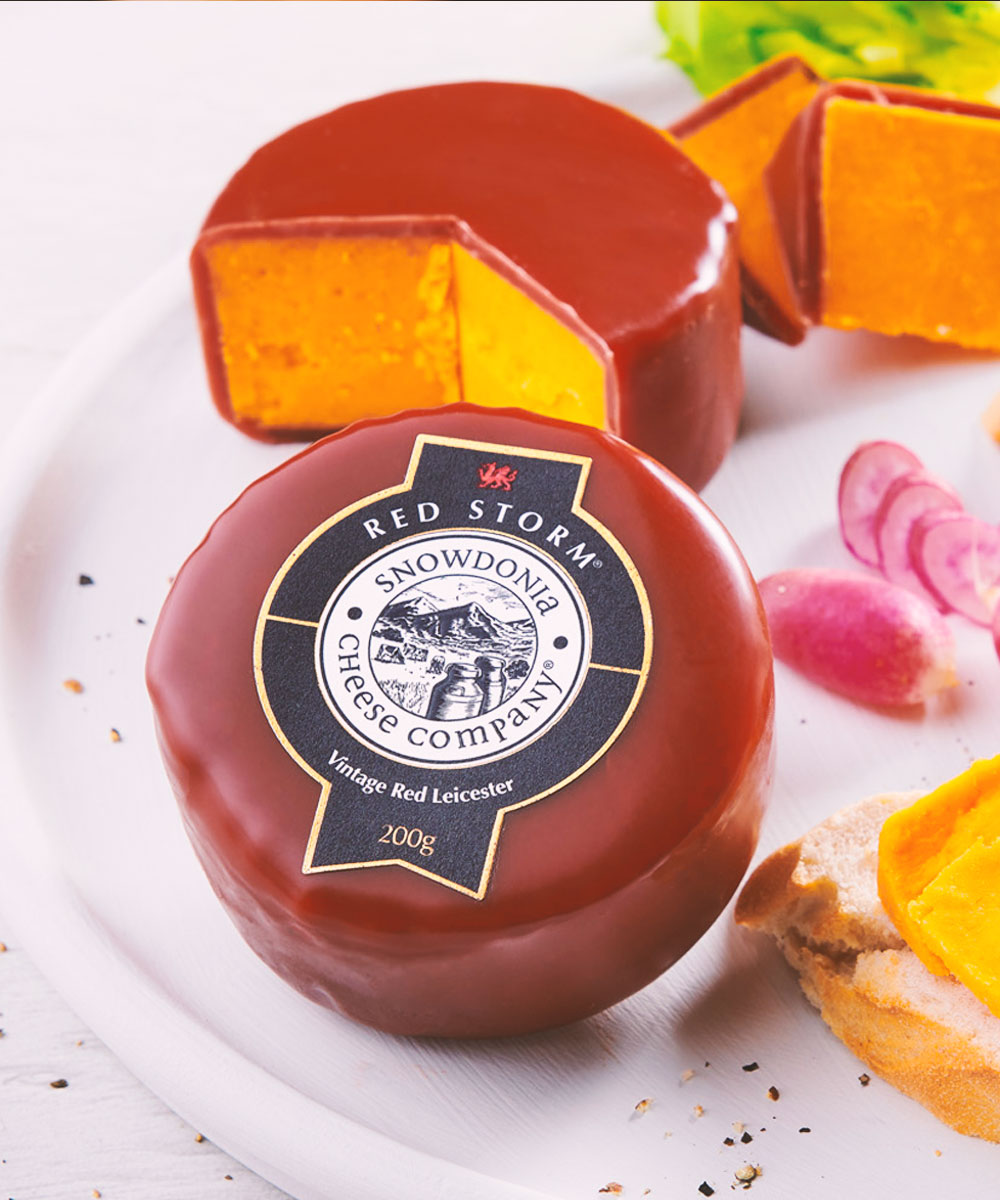 snowdonia cheese red storm (vintage red leicester) (v) (gf)