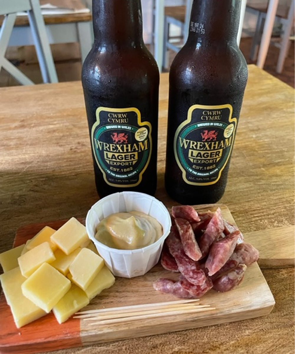 beer-board mini cheese board for eating in or collection (1-2 people) - Image 1